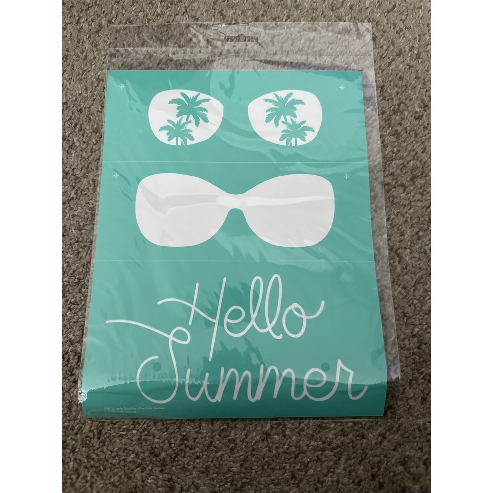 Chalk Couture Hello Summer‎ B191112 Sign Retired Transfer Stencil New 8x10 Size